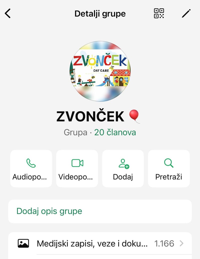 WhatsApp group for parents