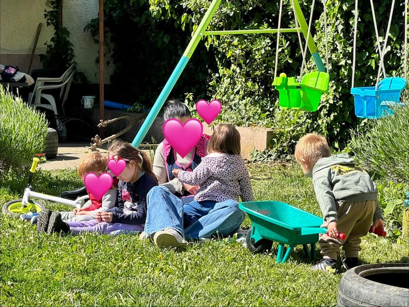 Activity in the yard