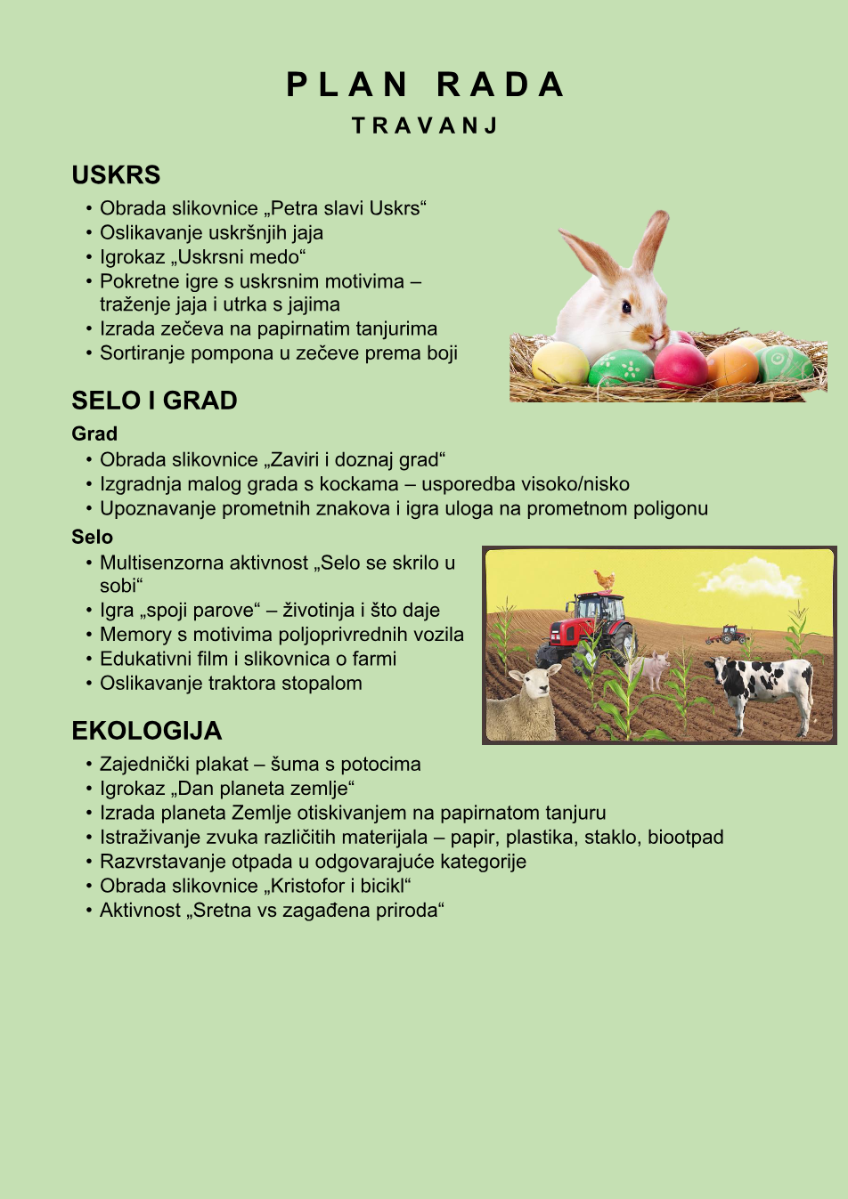 Preview of first page of work plan 04/2026